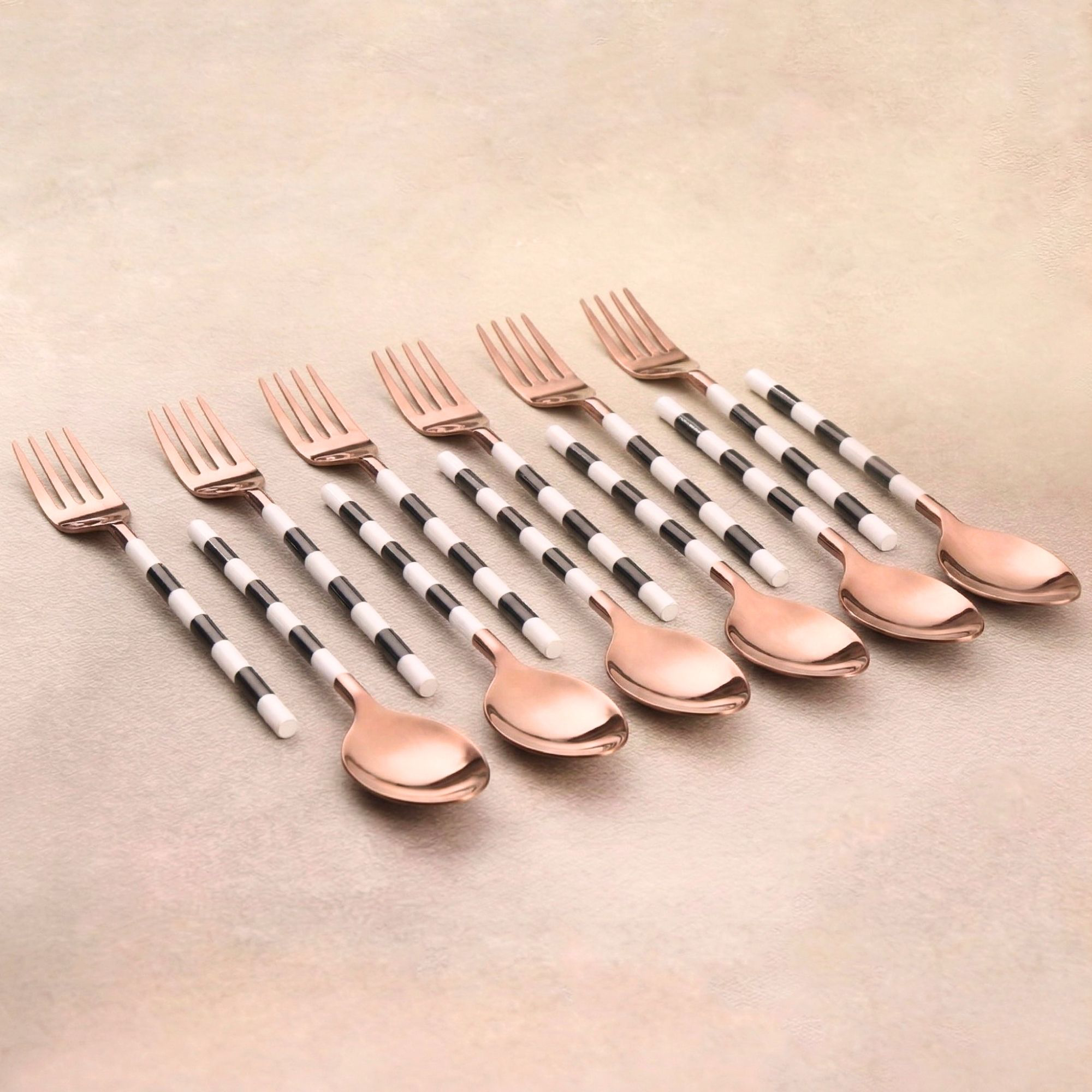Black & white Rose Gold, Dinner Twelve