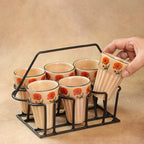 Marigold - Ceramic Chai Glass