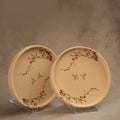 Two Sakura side plates with hand-painted cherry blossom branches