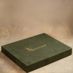 Green velvet gift box for Sakura serving spoons set of 5