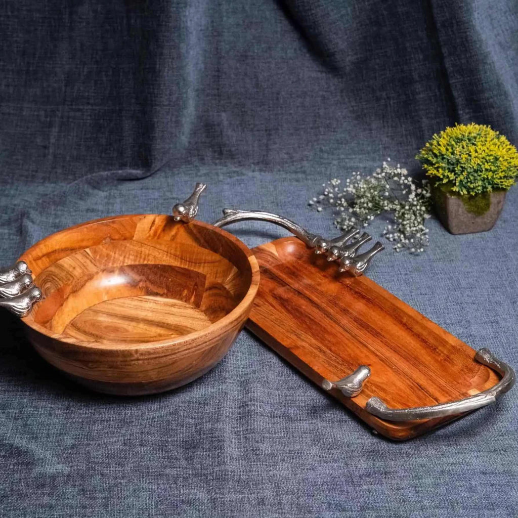 Birds Bowl & platter set