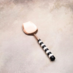 Black & White Serving Spoons Set-Rose Gold