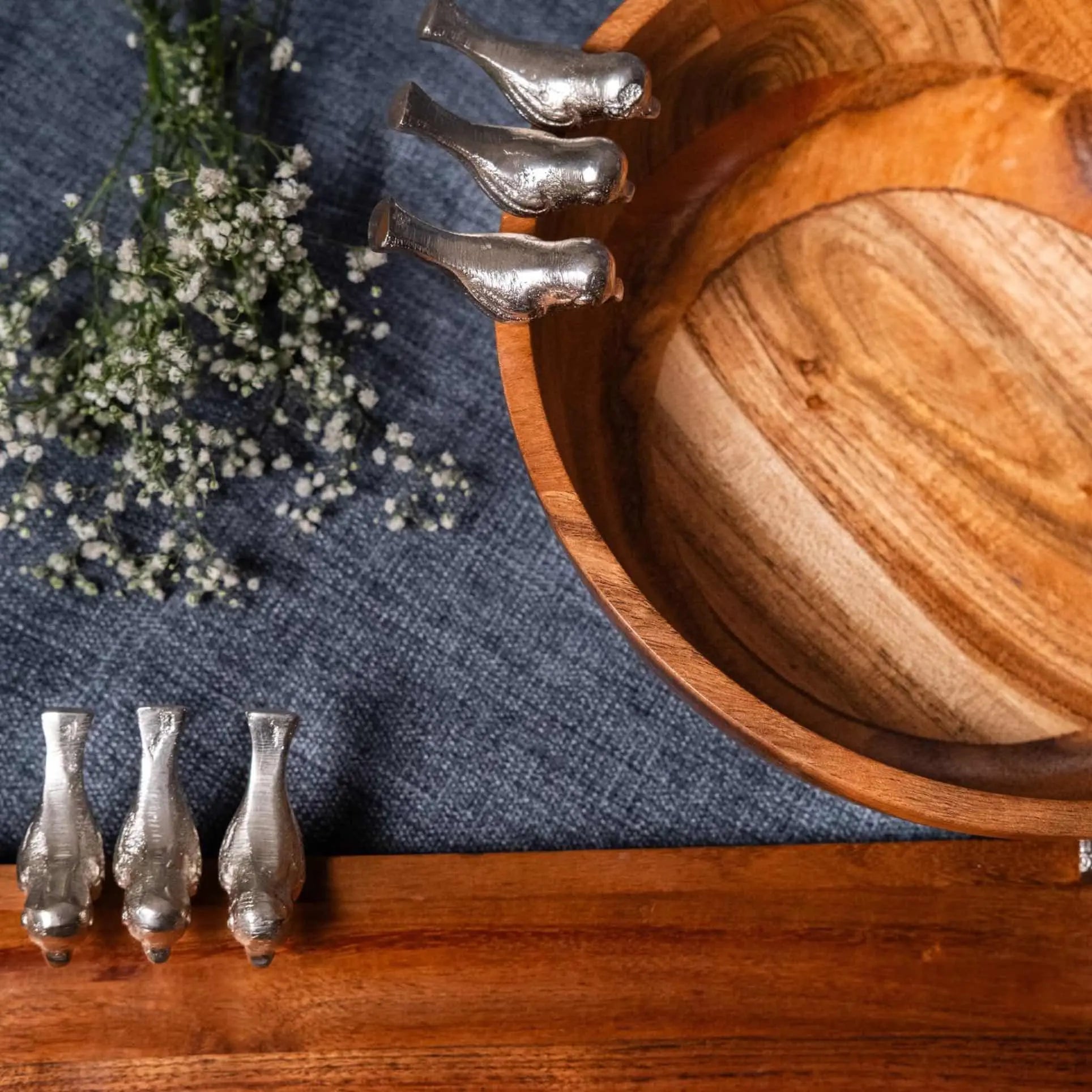 Birds Bowl & platter set
