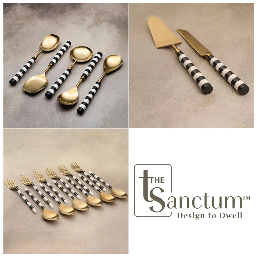 Black & White Flatware Collection