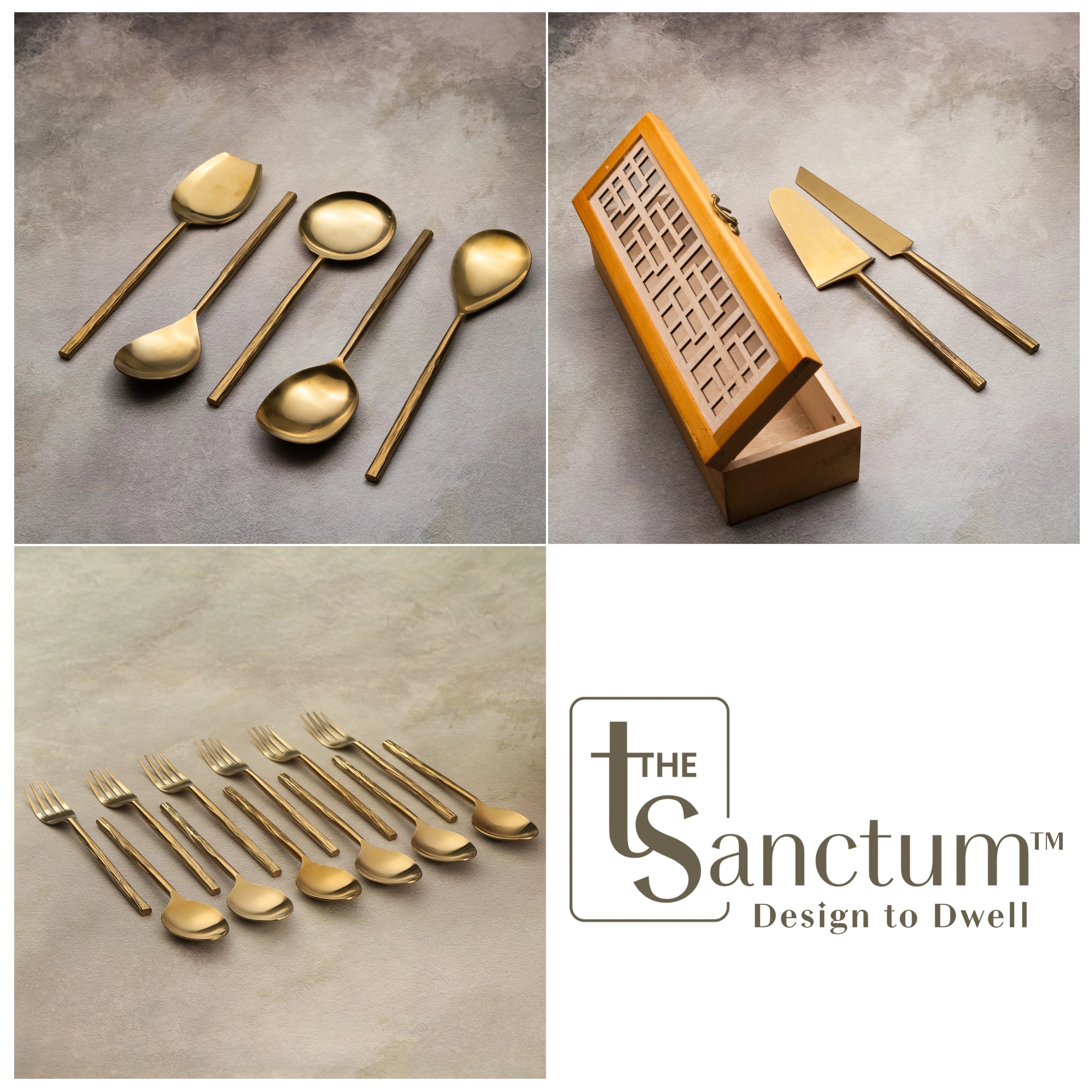 Matte Gold Flatware Collection