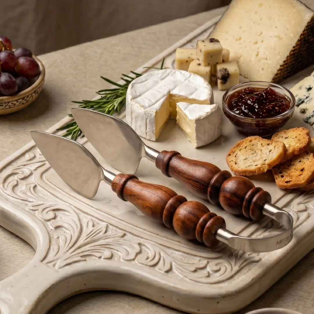Natural Tongs & Spatula Trio