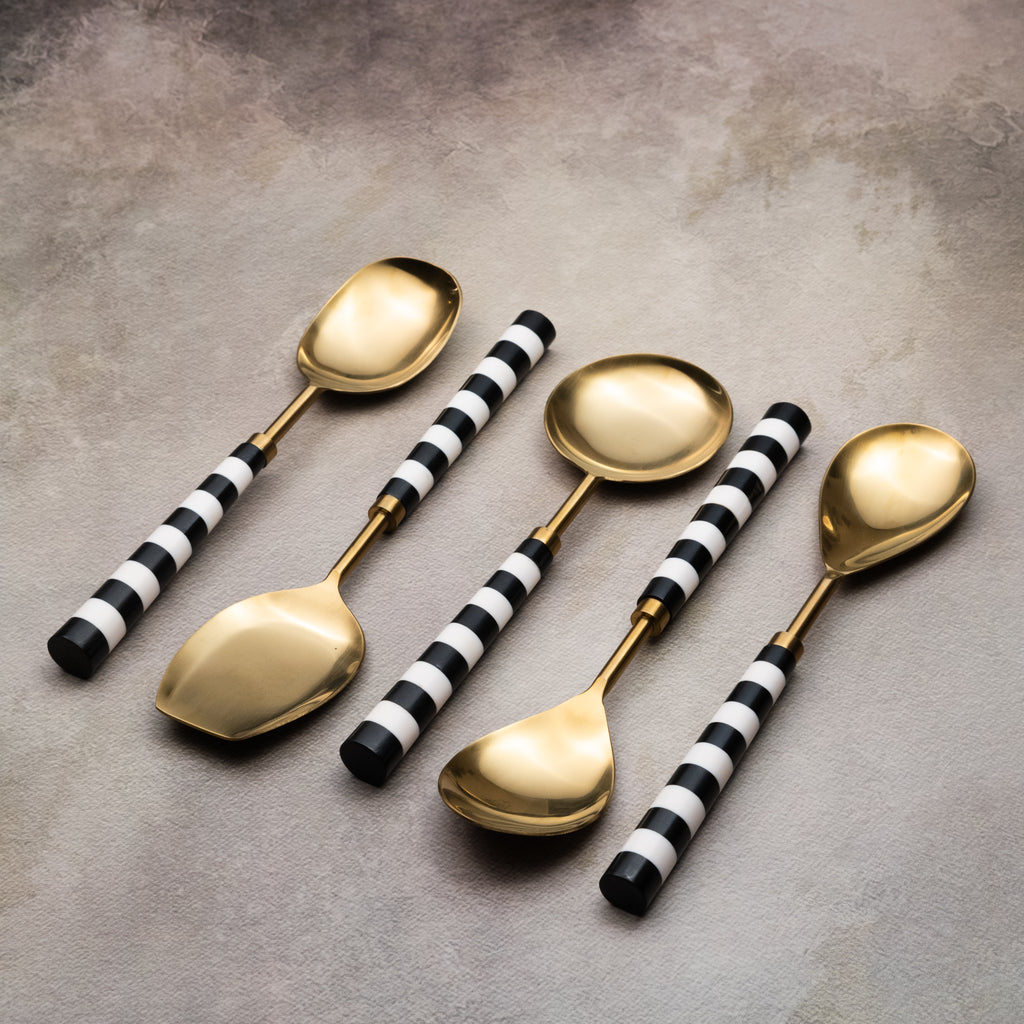 Black & White Flatware Collection