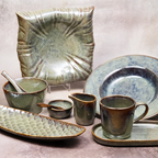 Sage Green - Round Cocktail Plate
