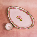 Bougainvillea - Oval Platter with Dip Bowl