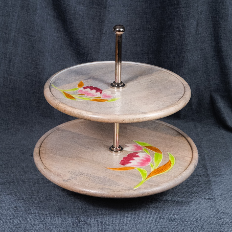 Lotus - Two Tier Dessert Stand