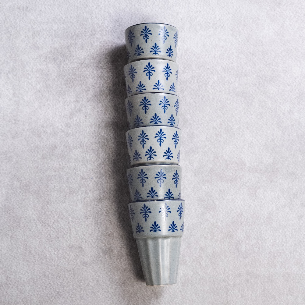 Blue Slate - Ceramic Chai Glass