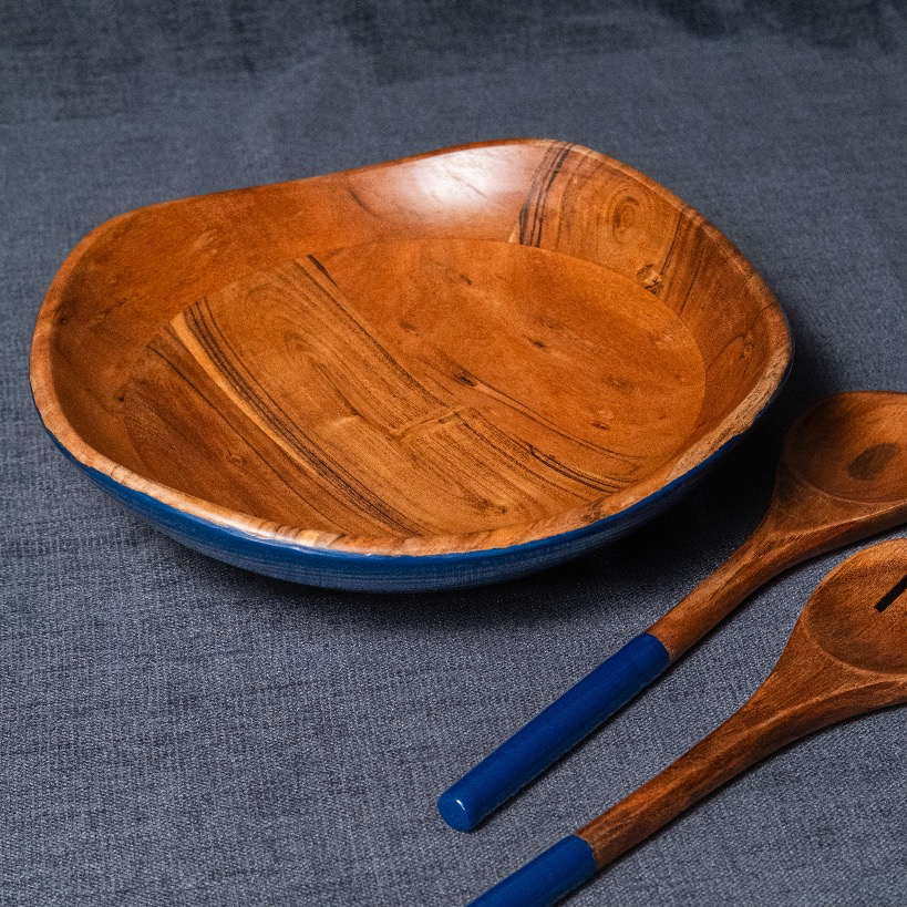 Salad Bowl - Abstract Blue