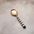 Black & White Serving Spoons Set