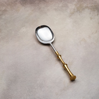Gold Rings Serving Spoons Set