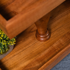 Two Tier Rectangle Wooden Desset Stand