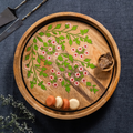 Floral - Wooden Lazy Susan Platter