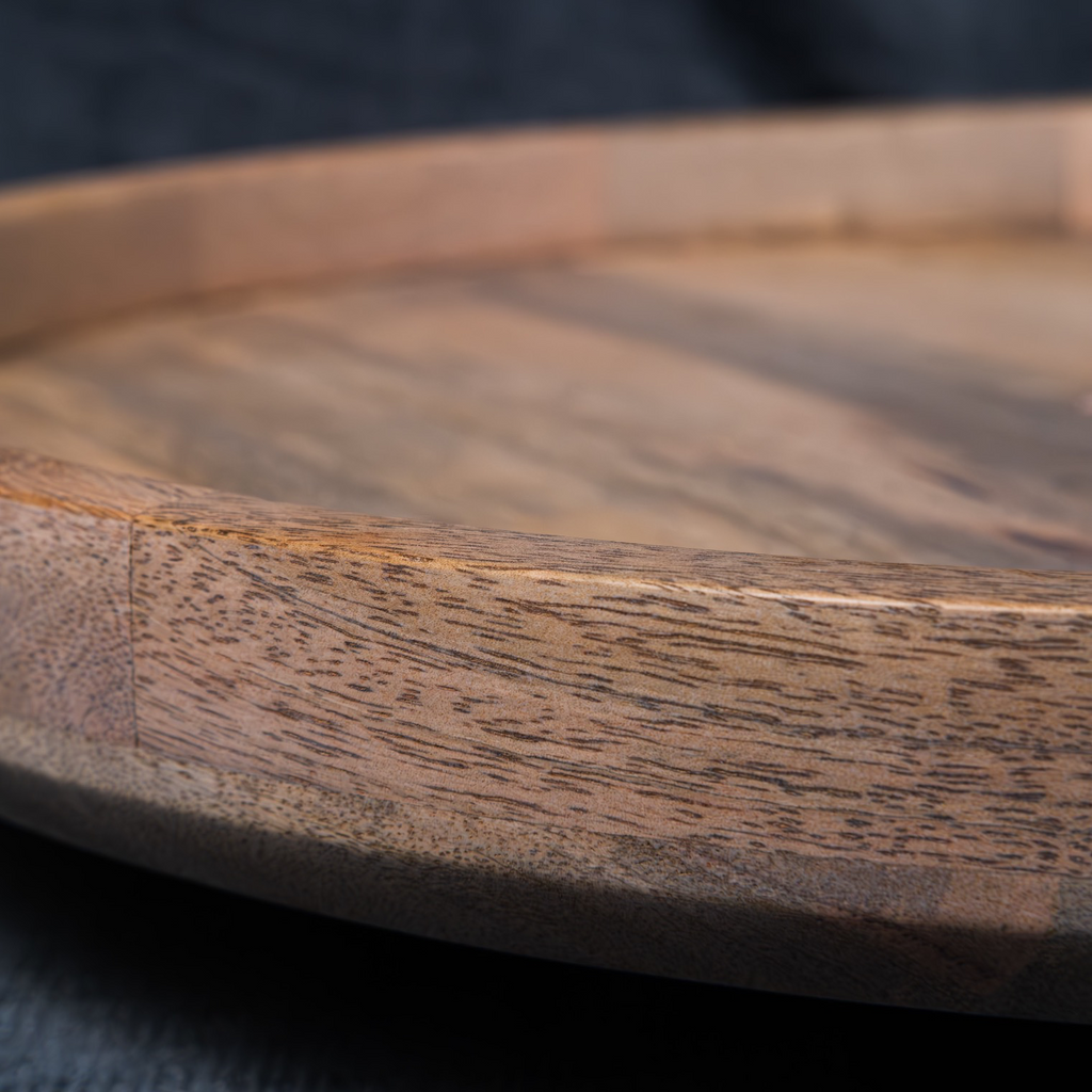 Lotus - Wooden Lazy Susan Platter