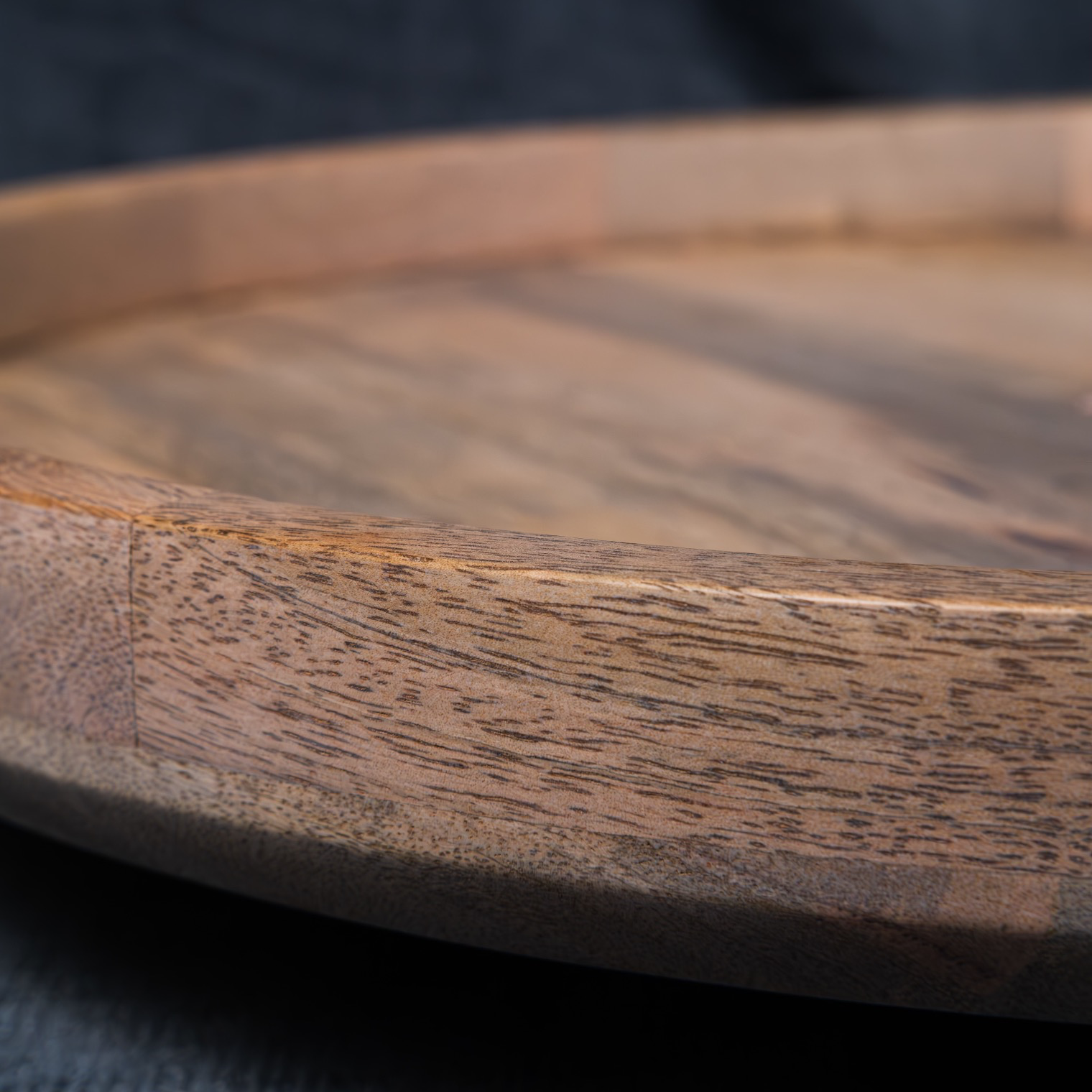 Lotus - Wooden Lazy Susan Platter