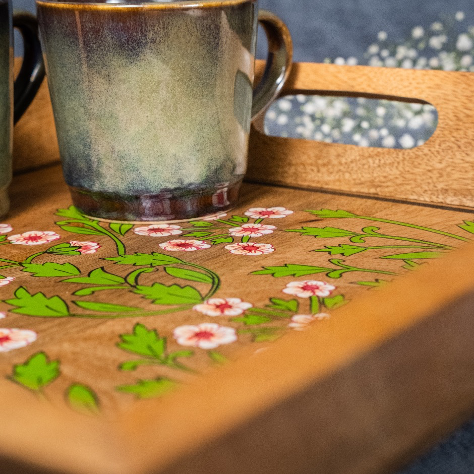Floral - Serving Tray