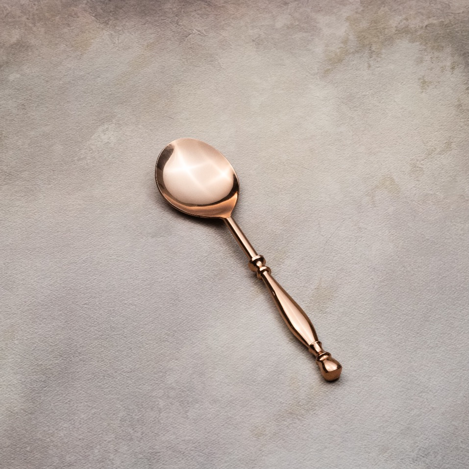 Rose Gold Serving Spoons Set