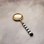 Black & White Serving Spoons Set
