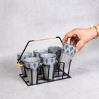Blue Slate - Ceramic Chai Glass
