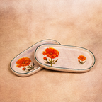 Marigold - Oval Cocktail Plate