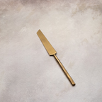 Matte Gold Cake Knife Set