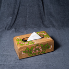 Floral - Wooden Tissue Box