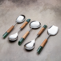 Grey Serving Spoons Set