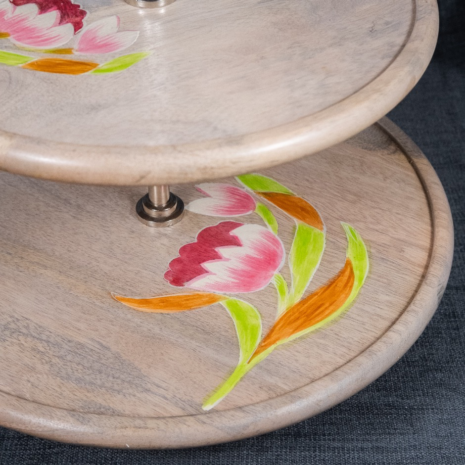 Lotus - Two Tier Dessert Stand