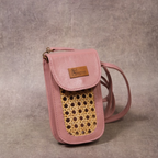Wicker & Leatherite Mobile Sling bag
