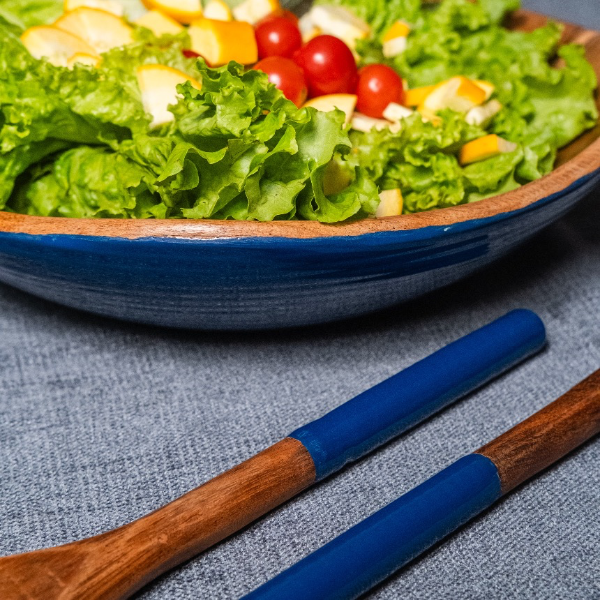 Salad Bowl - Abstract Blue