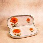 Marigold - Oval Cocktail Plate