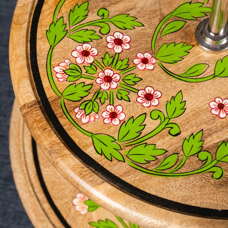Floral - Two Tier Dessert Stand