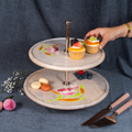 Lotus - Two Tier Dessert Stand