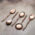 Rose Gold Serving Spoons Set
