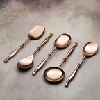 Rose Gold Serving Spoons Set