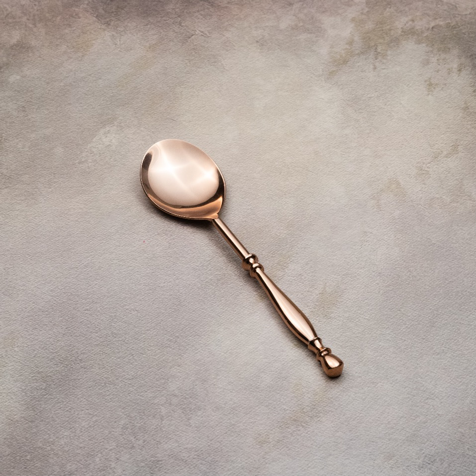 Rose Gold Serving Spoons Set