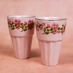 Bougainvillea - Ceramic Chai Glass